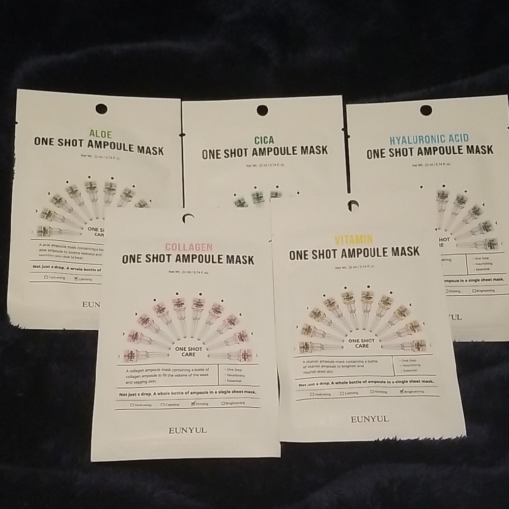 Eunyul-One Shot Ampoule Mask Set 5 Pack(1ofEach)